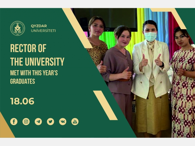 Rector of the University met with graduates of this year