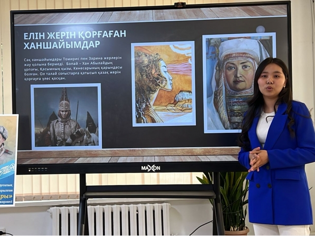 Қазақ ұлттық қыздар педагогикалық университетінде «Қазақтың батыр қыздары» атты кеш-көрме өтті