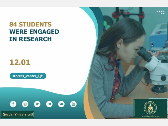 84 students were engaged in research