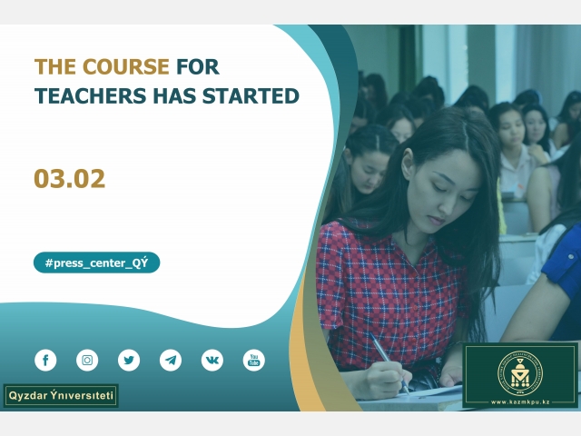 The course for teachers has started