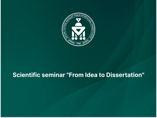 Scientific seminar