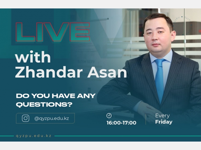 QyzPU: «LIVE with Zhandar Asan»