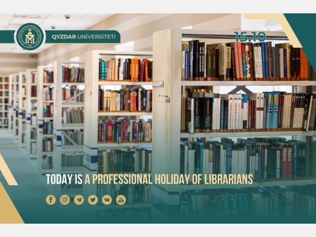 Today is a professional holiday of librarians