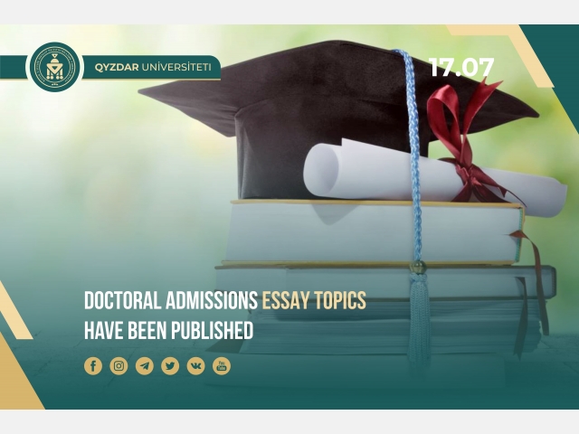 Doctoral Admissions Essay topics have been  published