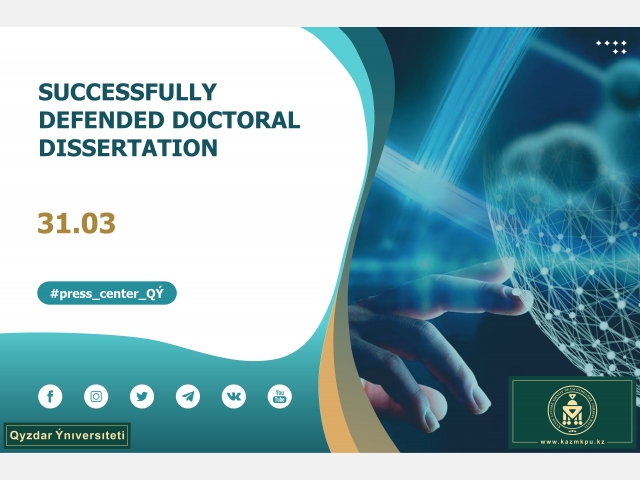 Successfully defended doctoral dissertation