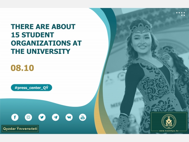 There are about 15 student organizations at the university