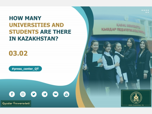 How many universities and students are there in Kazakhstan?