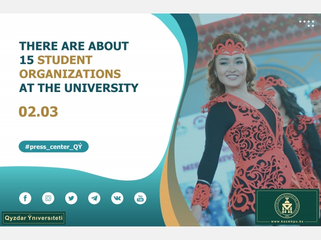 There are about 15 student organizations at the university