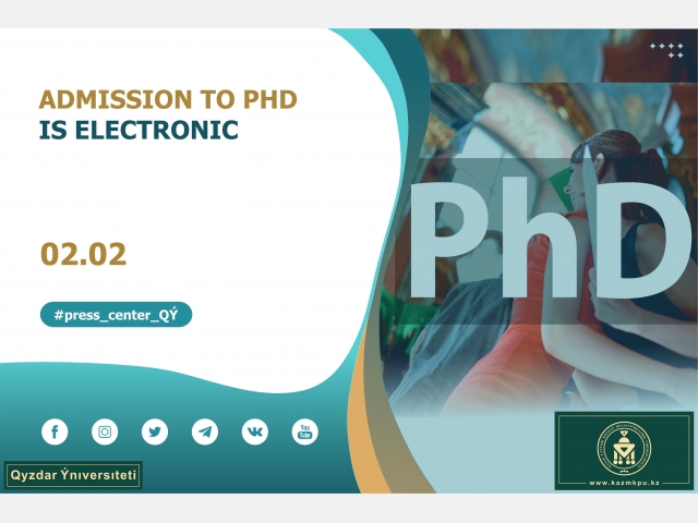 Admission to Phd is electronic