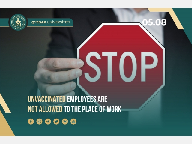 Unvaccinated employees are not allowed to the place of work