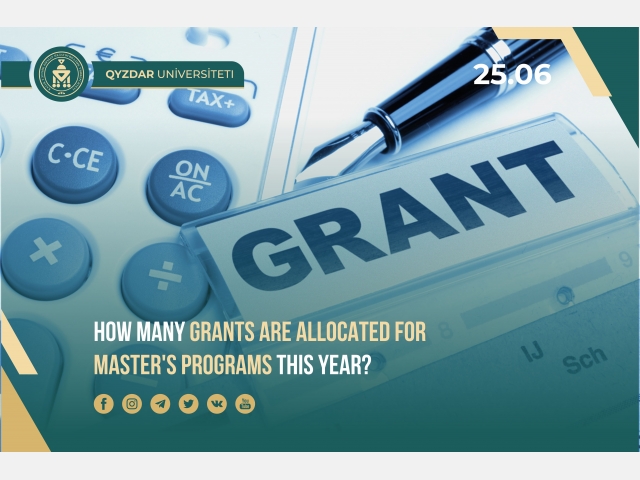 How many grants are allocated for master's programs this year?