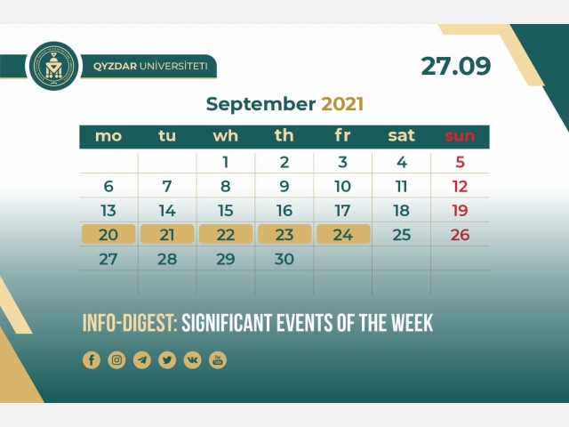 Info-Digest: Significant events of the week. №23