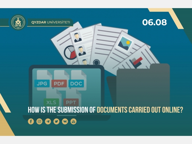How is the submission of documents carried out online?