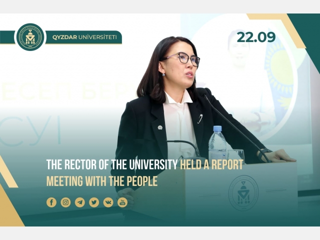 The Rector of the University held a report meeting with the people