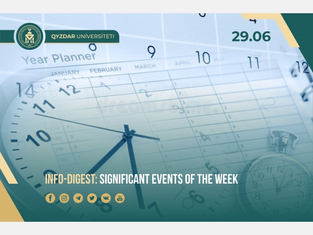 Info-Digest: Significant events of the week. №17