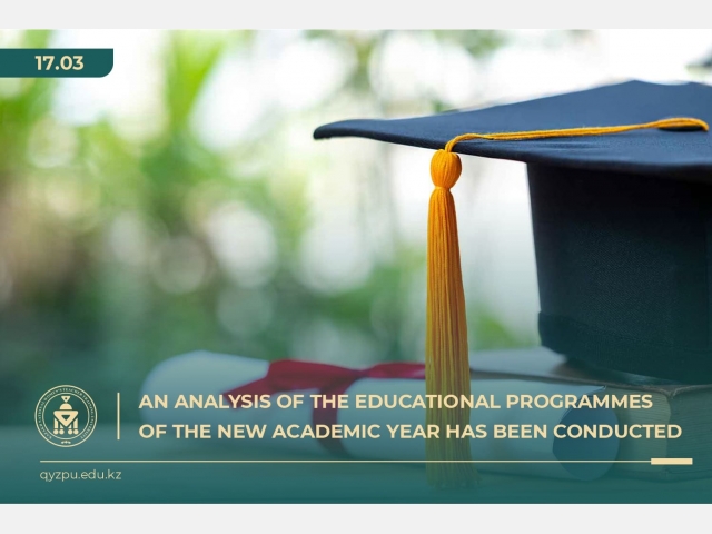 An analysis of the educational programmes of the new academic year has been conducted