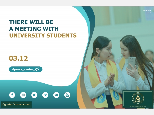 There will be a meeting with university students