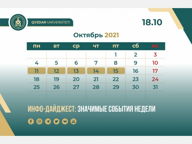 Инфо-дайджест: Значимые события недели. №26