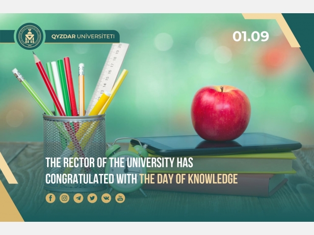 The Rector of the University has congratulated with the Day of knowledge