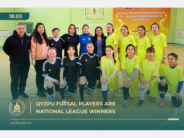 QyzPU futsal players are national league winners