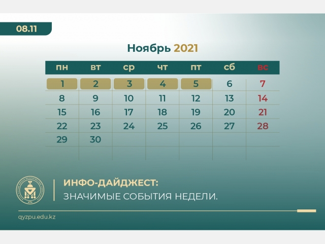 Инфо-дайджест: Значимые события недели. №29