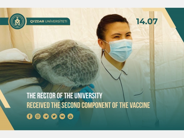 The rector of the University received the second component of the vaccine