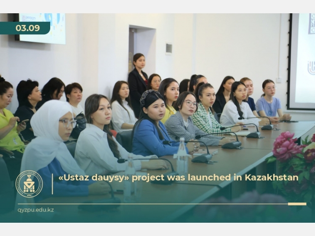 «Ustaz dauysy» project was launched in Kazakhstan