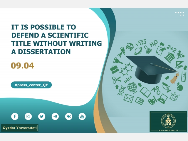It is possible to defend a scientific title without writing a dissertation