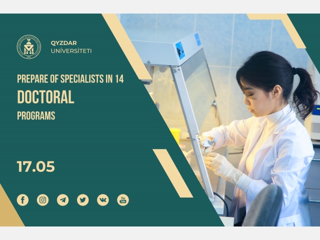 Prepare of specialists in 14 doctoral programs
