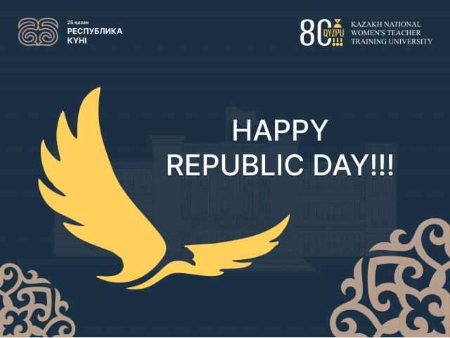 Congratulations of Rector Dr Gulmira Qanay  on the Day of the Republic