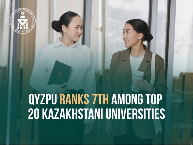 QyzPU Ranks 7th among Top 20 Kazakhstani Universities