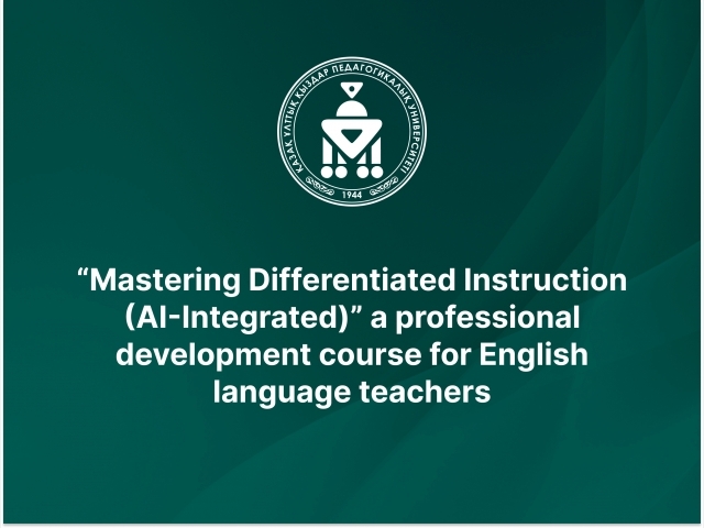 “Mastering Differentiated Instruction (AI-Integrated)” a professional development course for English language teachers