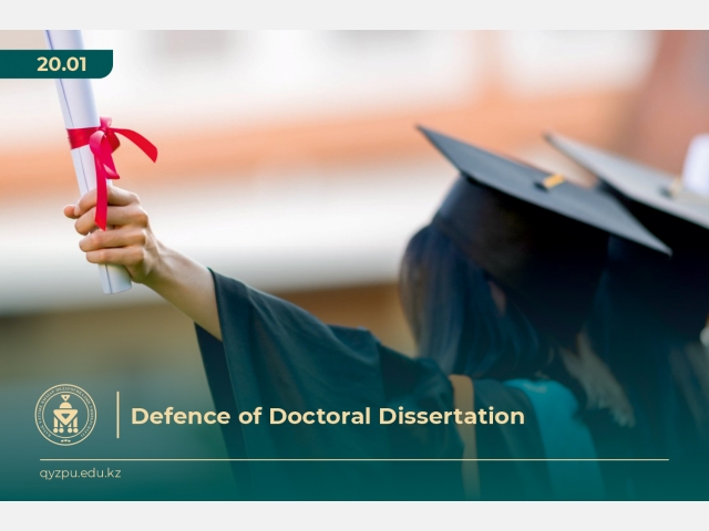 Defence of Doctoral Dissertation