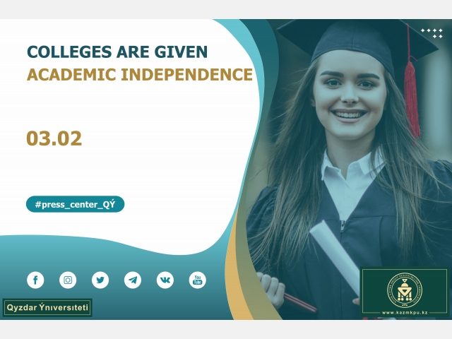 Colleges are given academic independence