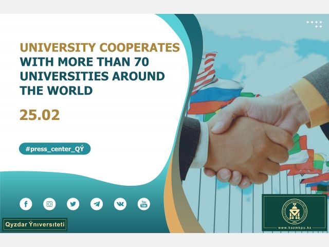 University cooperates with more than 70 universities around the world