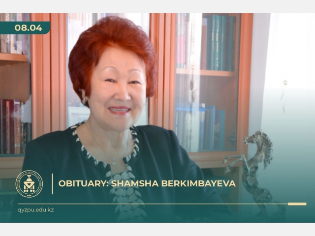 OBITUARY: Shamsha Berkimbayeva