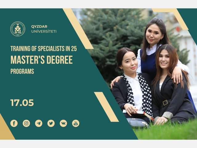 Training of specialists in 25 master's degree programs