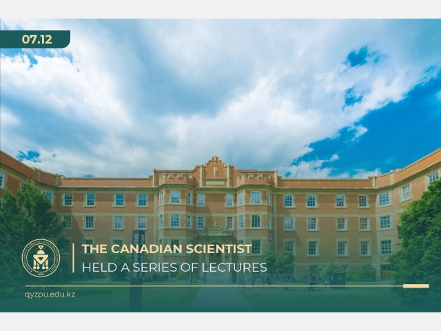 The Canadian scientist held a series of lectures