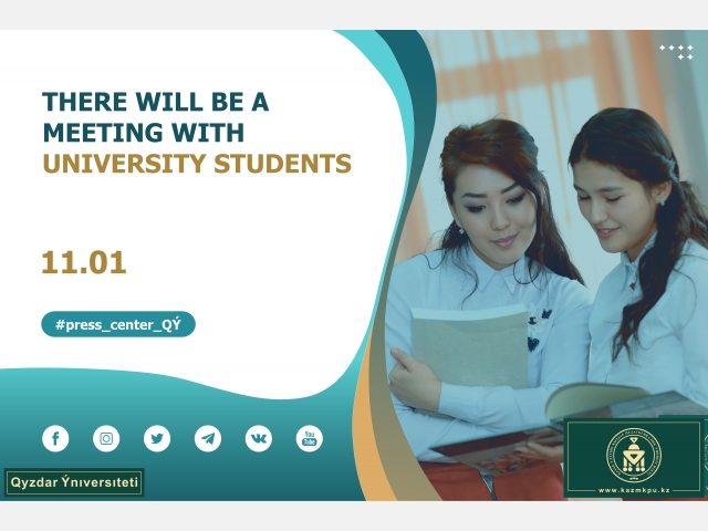 There will be a meeting with university students