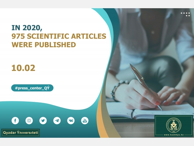 In 2020, 975 scientific articles were published