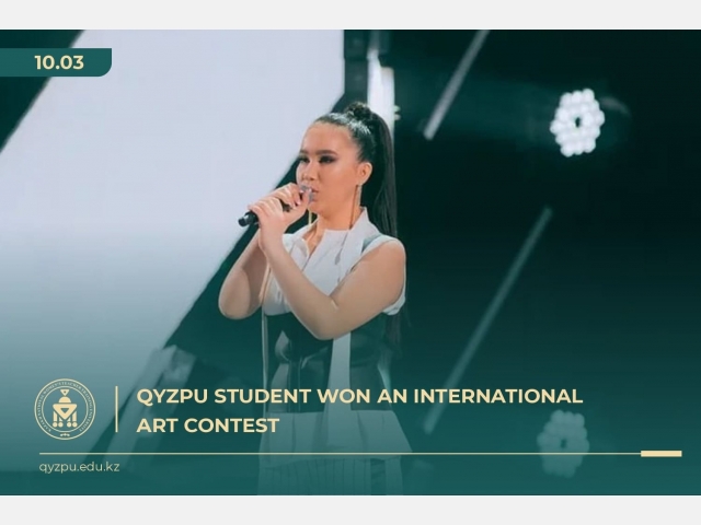 QyzPU student won an international art contest