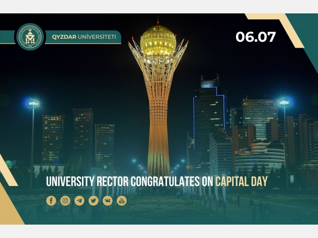 University Rector congratulates on Capital Day