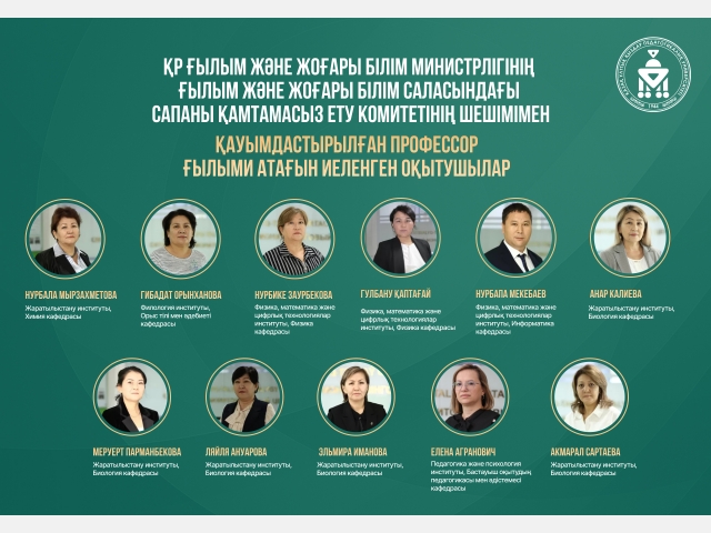 QyzPU қауымдастырылған профессорлары – ғылым мен білімнің биік белесінде
