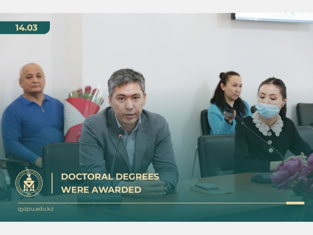 Doctoral degrees were awarded