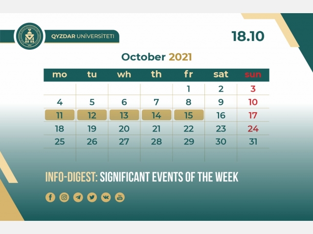 Info-Digest: Significant events of the week. №26