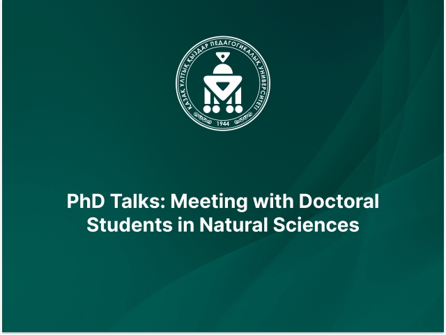 PhD Talks: Meeting with Doctoral Students in Natural Sciences