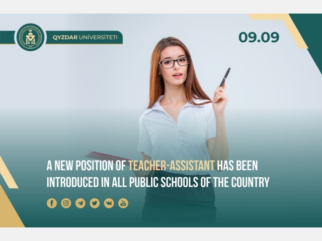 A new position of teacher-assistant has been introduced in all public schools of the country