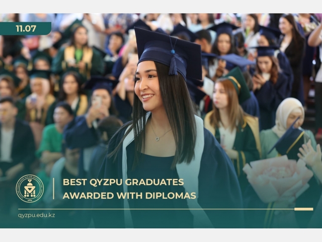 Best QYZPU graduates awarded with diplomas