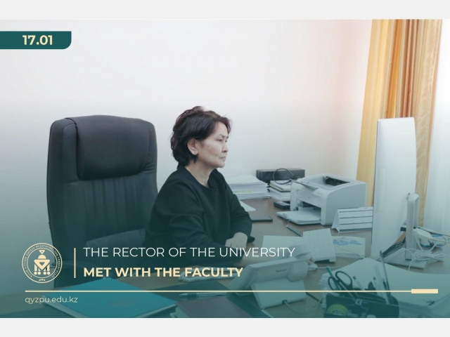 The Rector of the University met with the faculty