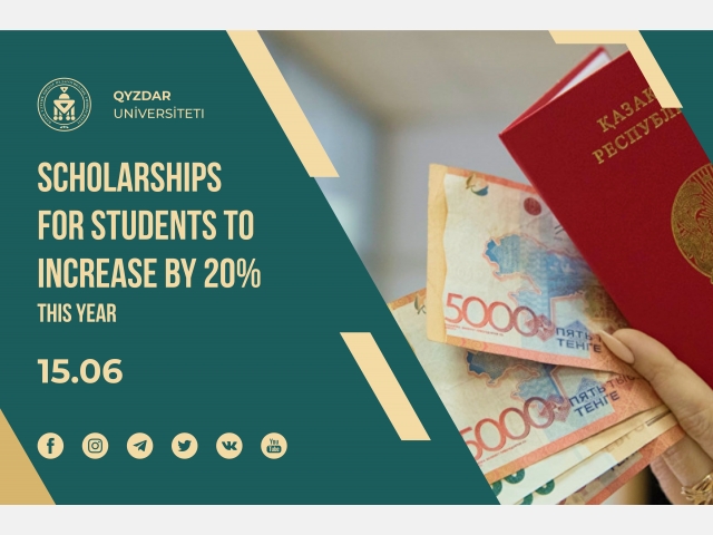 Scholarships for students to increase by 20% this year